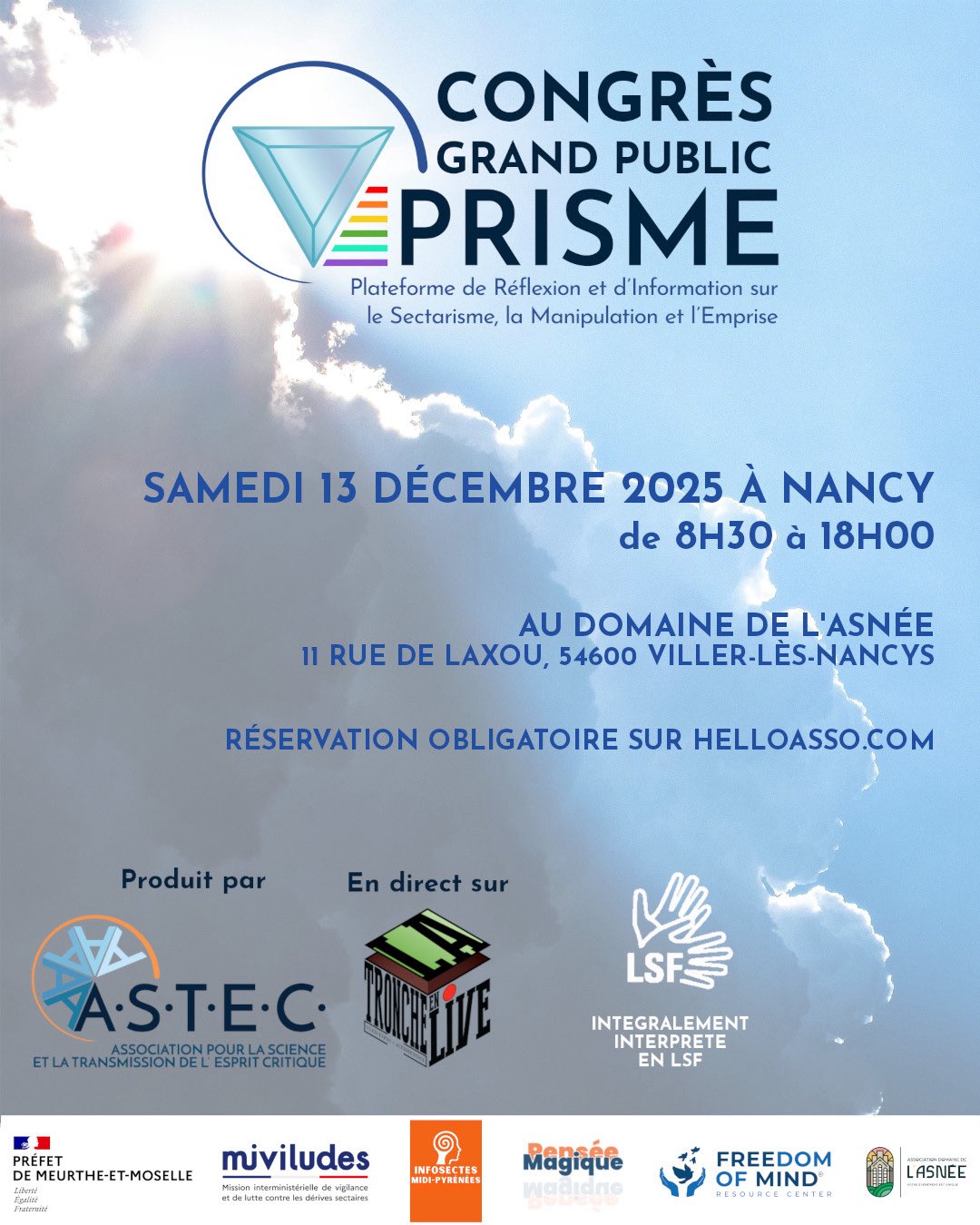 Affiche Congrès PRISME Nancy 2025